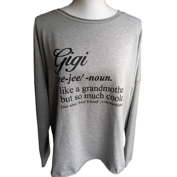 Women's GiGi Grandma Sweatershirt Top Size M - Picture 2 of 9
